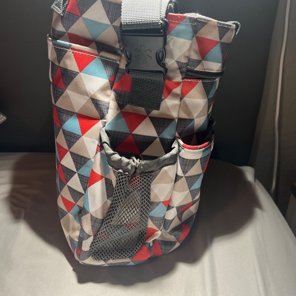Skip Hop Multicolor Geometric Print Large Multi Pocket Fabric Diaper Bag - Picture 8 of 9